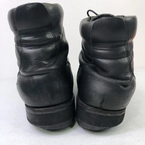 Drew Black Leather Lace Up Boots - Picture 5 of 11